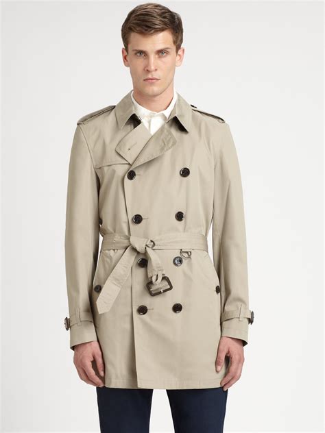 mens raincoat burberry|Burberry double breasted raincoat men's.